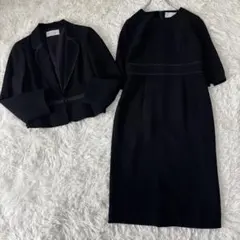 東京ソワール✨ブラックフォーマル　ワンピースセットアップ　お受験スーツ　M