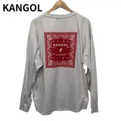 KANGOL バンダナ柄 ロングスリーブTシャツ　バックプリント　人気ブランド