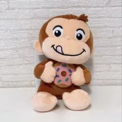 おさるのジョージ　ぽってりぬいぐるみ　ドーナツ