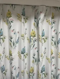 花柄カーテン2枚セット