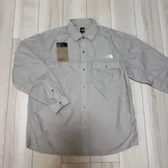 ノースフェイス ロングスリーブ ヌプシャツ L フォッシャブルアイボリー