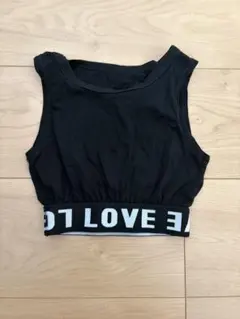 LOVE ロゴ入り クロップド丈 タンクトップ　衣装