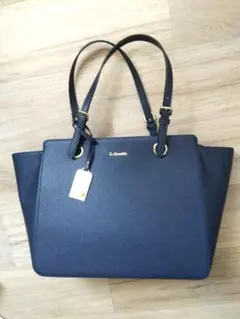 【美品】＆chouette A4トートバッグ ネイビー紺 通勤通学のサムネイル