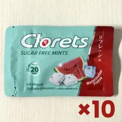 タイ クロレッツ Closets タブレット スイカ味 10袋セット