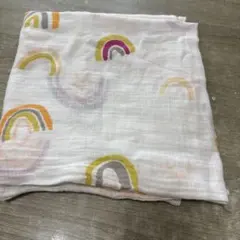 虹模様のおくるみ・ブランケット　100×110