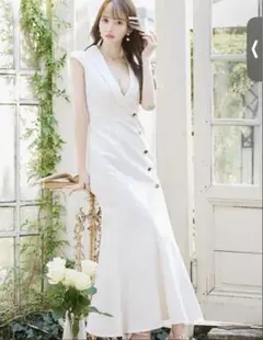 JEWELS ロングドレス　ワンピース　ツイード