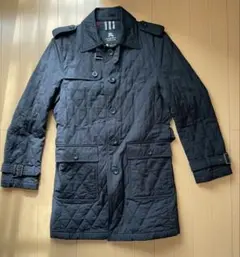 バーバリーブラックレーベル 中綿入り キルティング トレンチコート