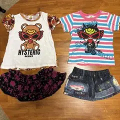 ヒスミニ4点セット　Ｔシャツ2点 ミニスカ2点