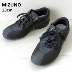 美品✨️MIZUNO【23cm】LS802 II　ウォーキングシューズ　ブラックのサムネイル