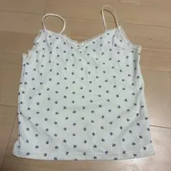 花柄 キャミソール ホワイト