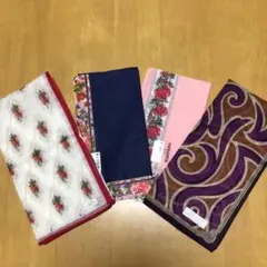 新品☆ブランドハンカチ4枚セット