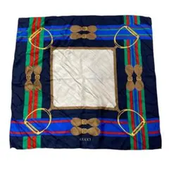 GUCCI グッチ スカーフ 馬具デザイン シルク100% 箱有り⑲ - メルカリ