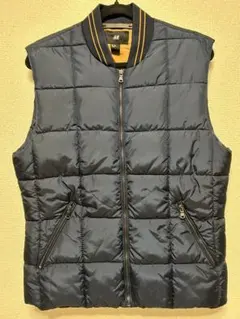 H&M 中綿ベスト ネイビー US40R（日本L相当）新品未使用