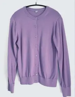 UNIQLO UVカットクルーネックカーディガン　M パープル
