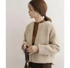 URBAN RESEARCH DOORS ボアジャケット ベージュ