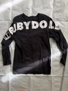 BABYDOLL ブラック 長袖Tシャツ　大人用 ロンT 黒　ベビードール
