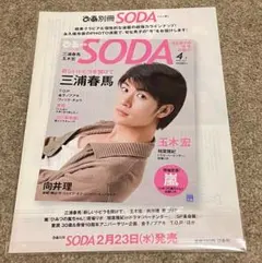 三浦春馬 SODA 広告 切り抜き