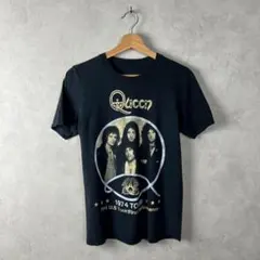 USA古着 黒 バンドTシャツ クイーン Sサイズ ツアープリント ヴィンテージのサムネイル