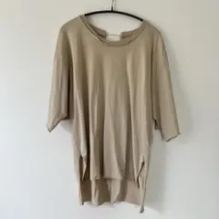 IENA Loro バックオープン 半袖カットソー ベージュ F
