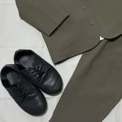 アンティカ　キッズ　フォーマル　靴　シューズ　20cm ブラック　antiqua