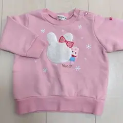 良品 ホットビスケッツ 裏起毛 トレーナー 80