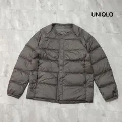 ユニクロ ダウンジャケット ナイロンジャケット ノーカラー ライトアウター