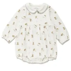 ジェラピケ　【BABY】ベビーベアロンパース