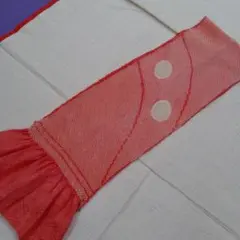 Y4939 サーモンピンク ポイント柄 ラメ 帯揚　振袖　絞り　正絹　成人式