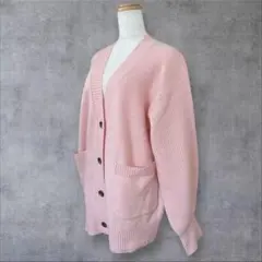 ★美品◆アーバンリサーチ◆ウール100%チュニックニットカーディガン