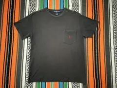 ポロ ラルフローレン Tシャツ ポケット付 L 濃紺 半袖 定番 ヴィンテージのサムネイル