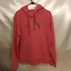 147♪ユーズド★ノースフェイスレディーススゥエットパーカー★ピンクLサイズ