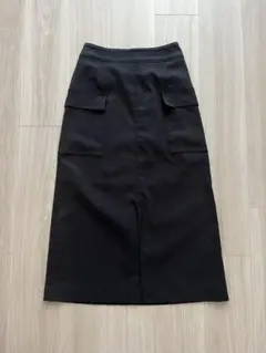 【再値下】スピックアンドスパン　カーゴロングスカート