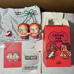 ポップマート正規品CRYING FOR LOVE xスワロフスキー　cherry 楽天市場】POP MART CRYBABY Crying For Love ぬいぐるみ
