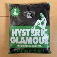 HYSTERIC GLAMOUR タグレスTシャツ 2枚セット ブラック