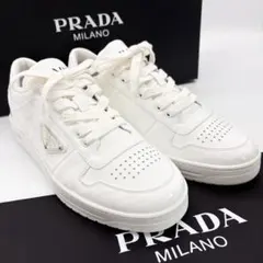 ♡新品未使用♡ PRADA パテントレザー スニーカー ホワイト 24.5cmのサムネイル