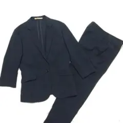 美品 近年モデル オリヒカ パンツスーツ セットアップ 洗える ネイビー L