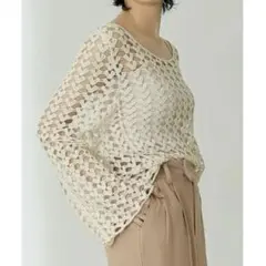 リエディ　クロシェット　メッシュニットトップス　ZARA IENA ships