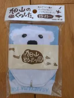 旭山動物園　白クマデザインソックス 23-25cm