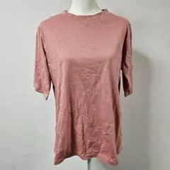 クルーネック 半袖 カットソー【XL】Tシャツ ウィメンズ オーバーサイズ