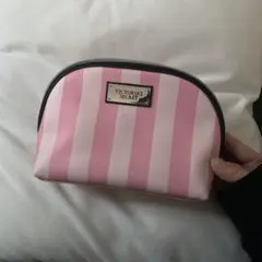 Victoria's Secret ピンクストライプポーチ