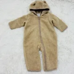 baby GAP ベージュ ボアロンパース　くまさん　90サイズ　防寒