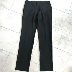 UNIQLOユニクロ　パンツ　スラックス　ウール混　黒　M