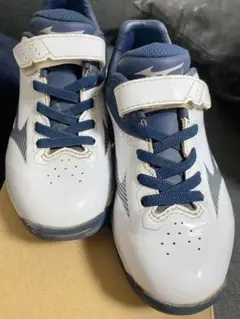 Mizuno 野球 19cm 白×ネイビー