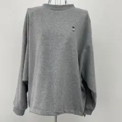 ロゴスデイズ クマ刺繍 スウェット トレーナー M グレー　SMZ015-273