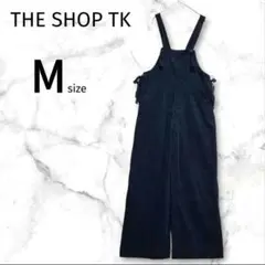 【ザショップティーケー】サロペット コーデュロイ 大人可愛い ブラック М