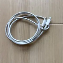 ホワイト Lightningケーブル 約1メートル