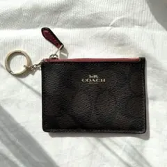 COACH コインケース　パスケース　カードケース　ピンク