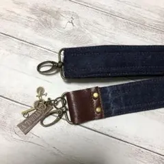 デニムリメイク、長め、男女兼用 ショルダーベルト