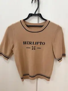 Herlipto Logo Jacquard Knit Top - メルカリ