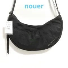 新品タグ付　nouer ヌエール メッシュ ハーフムーンバッグ ブラック 完売品